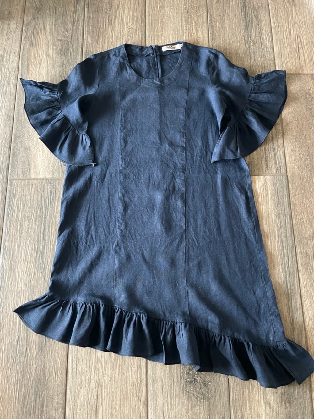 Stella Polare linen dress Navy Top - Italy Design